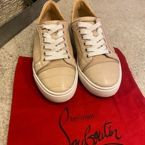 Tan Louboutin Sneakers